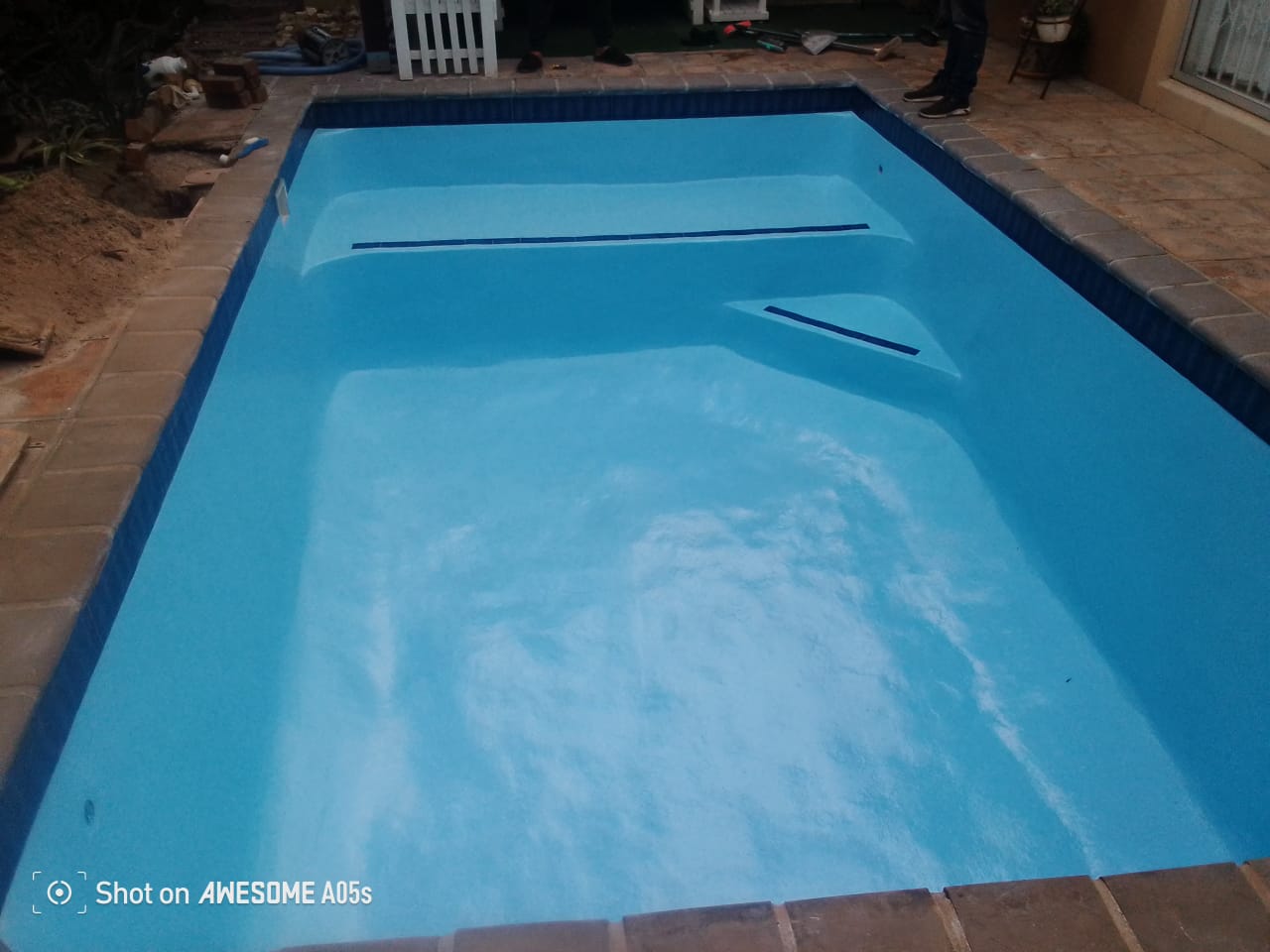 Modern pool installation